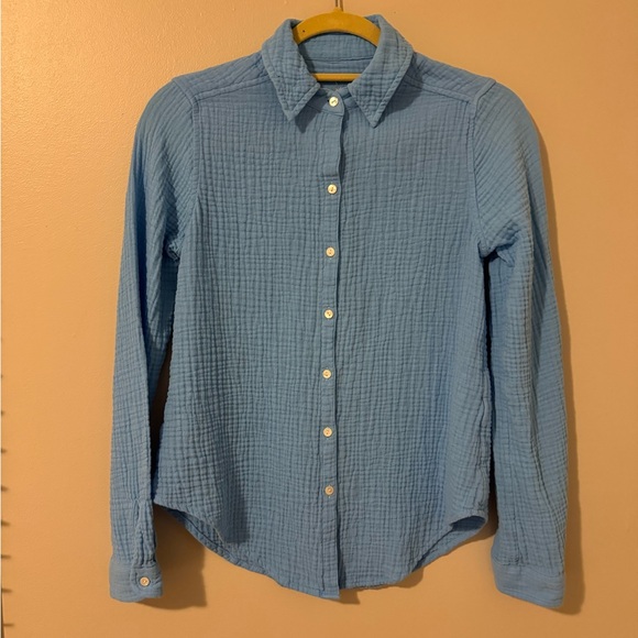 [LILLY PULITZER] Geanie Button-Down in ‘Frenchie Blue’ - Picture 5 of 10